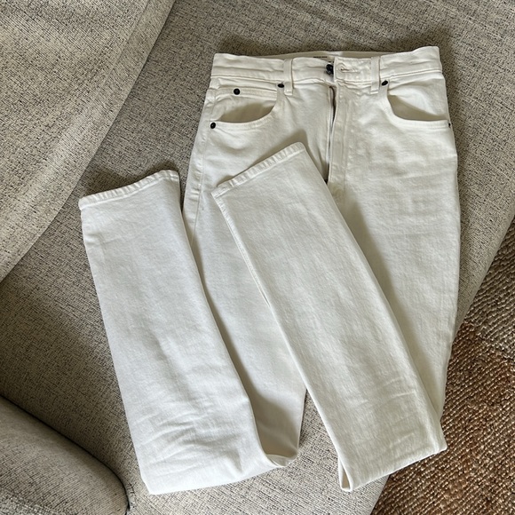 SLVRLAKE Denim Beatnik Slim Straight Split Hem Jeans - Picture 6 of 15